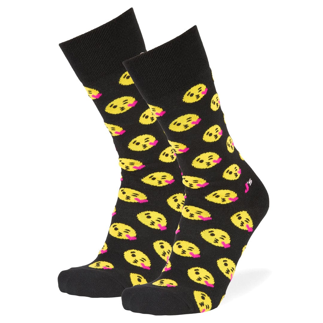 Kiss Emoji Men&#39;s Crew Sock Men&#39;s / Black