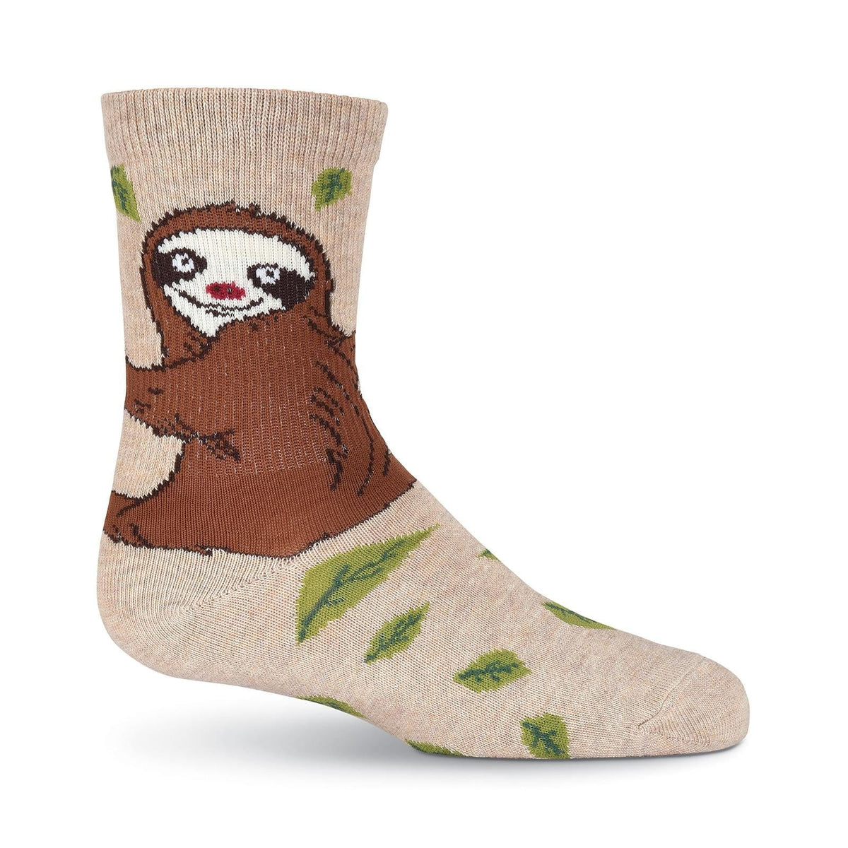 Sloth Kid&#39;s Crew Socks Tan