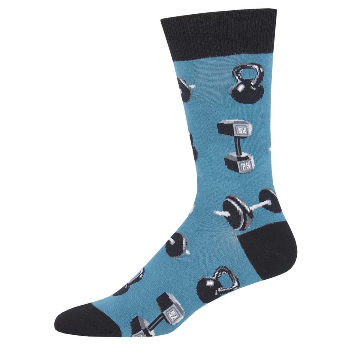 Do You Even Lift Bro Men's Crew Sock Blue
