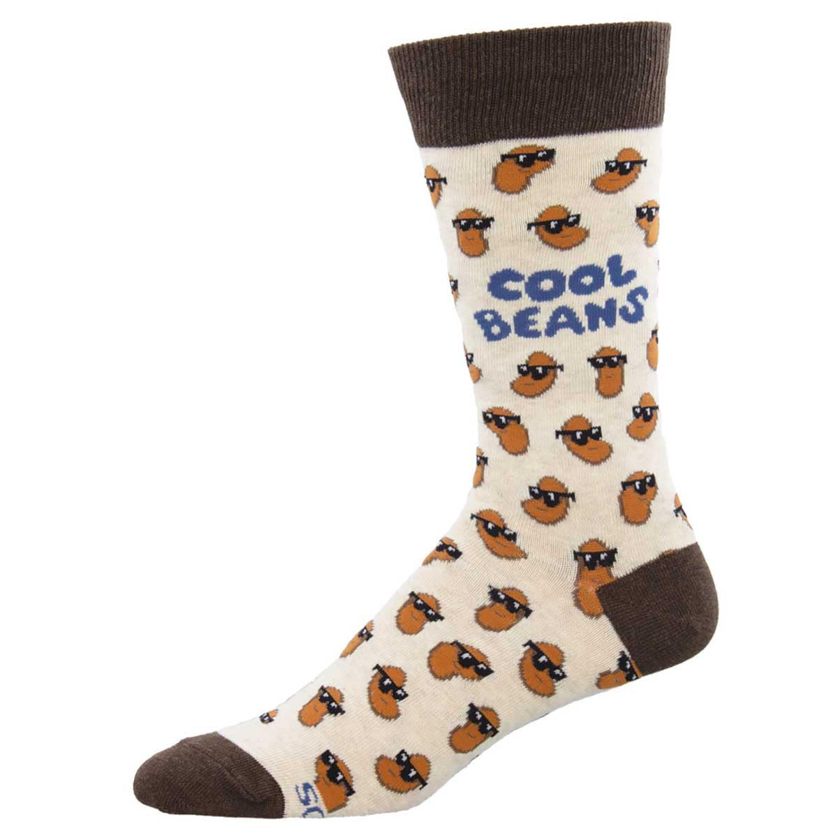 Cool Beans Men's Crew Socks Ivory