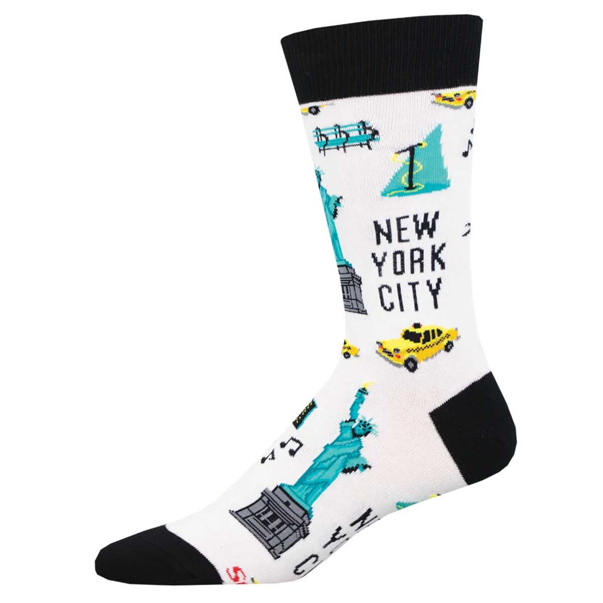 New York City Crew Socks White SockSmith
