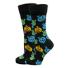 Colorful Jack O Lanterns Crew Socks Black / Medium John's Crazy Socks