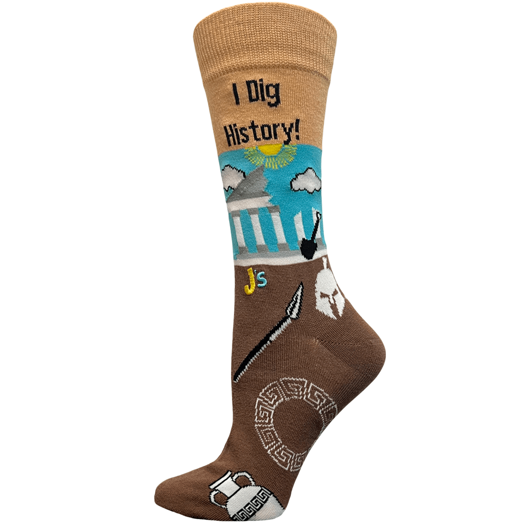 I Dig History Crew Socks