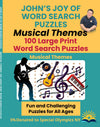 John's Joy of Word Search Puzzles: Musical Themes Edition Multi John's Crazy Socks
