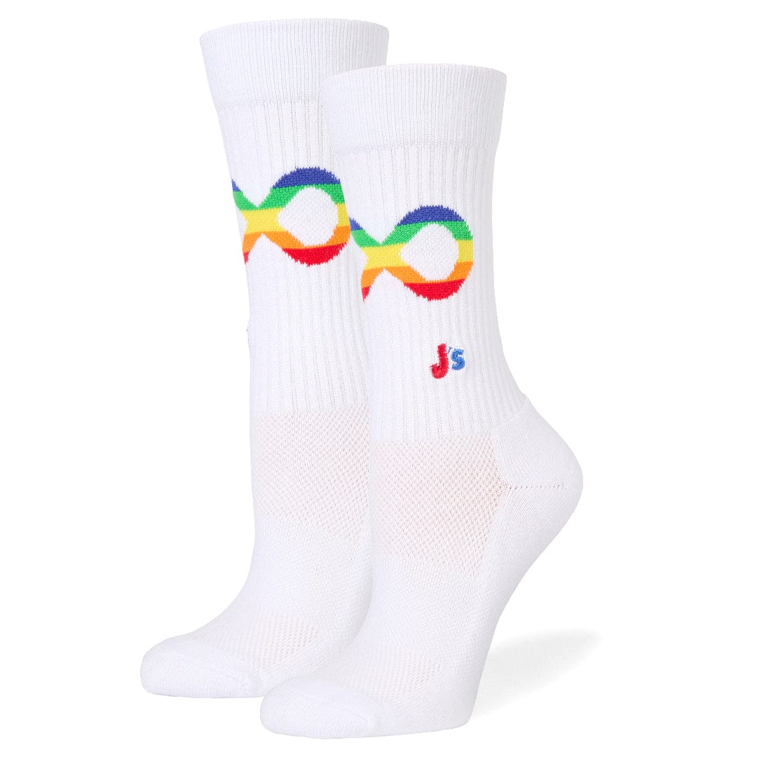 Neurodiversity Athletic Crew Socks White / Medium