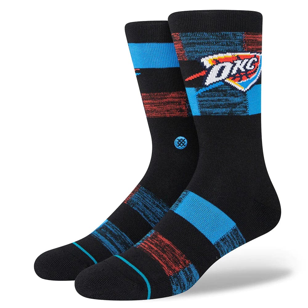Oklahoma City Thunder Cryptic Crew Socks Black