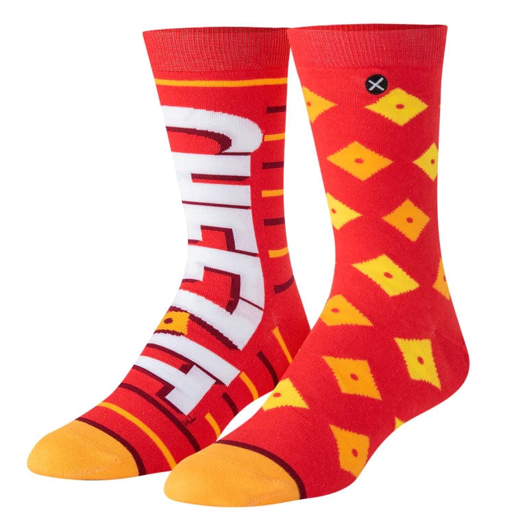 Cheez It Crackers Men's Crew Socks Red