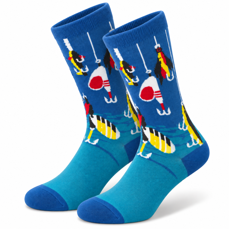 Reel Fresh Crew Socks Medium Can Do!