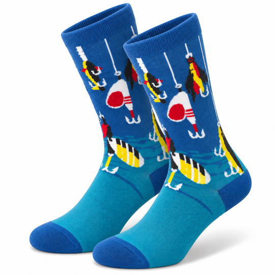 Reel Fresh Crew Socks Medium Can Do!