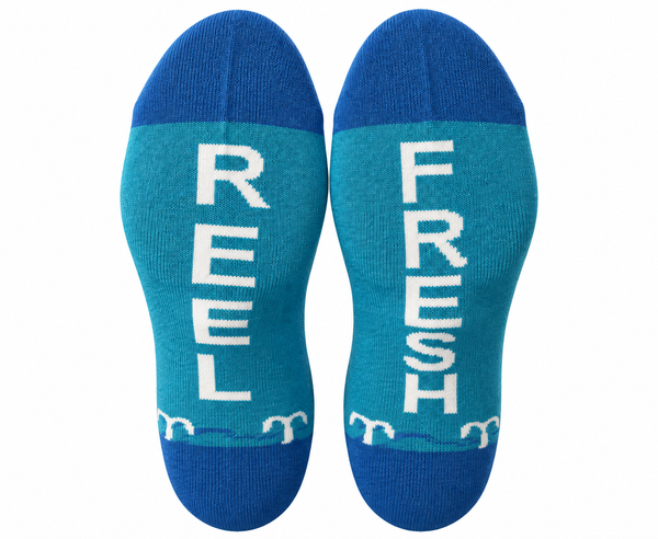 Reel Fresh Crew Socks Can Do!