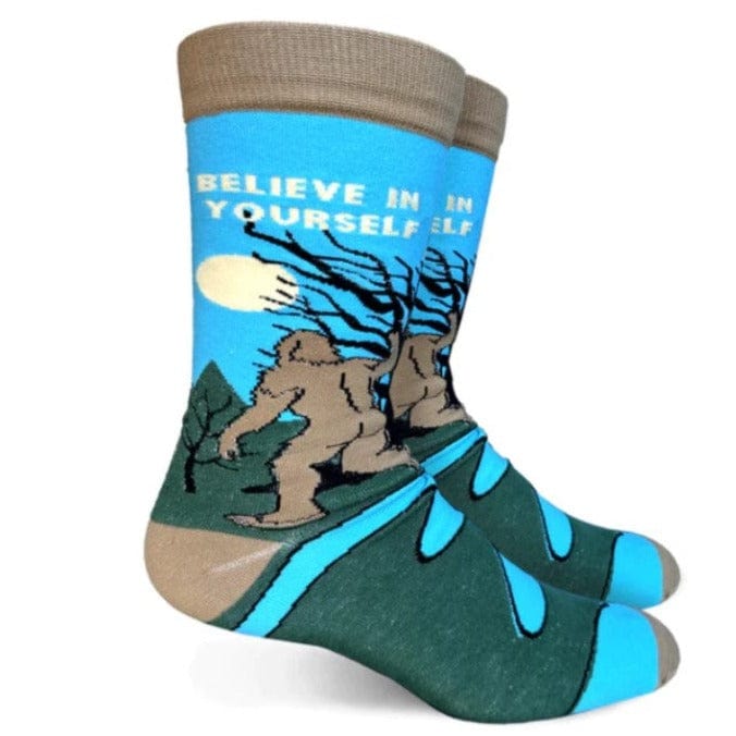 Believe In Yourself Men's Crew Socks Blue