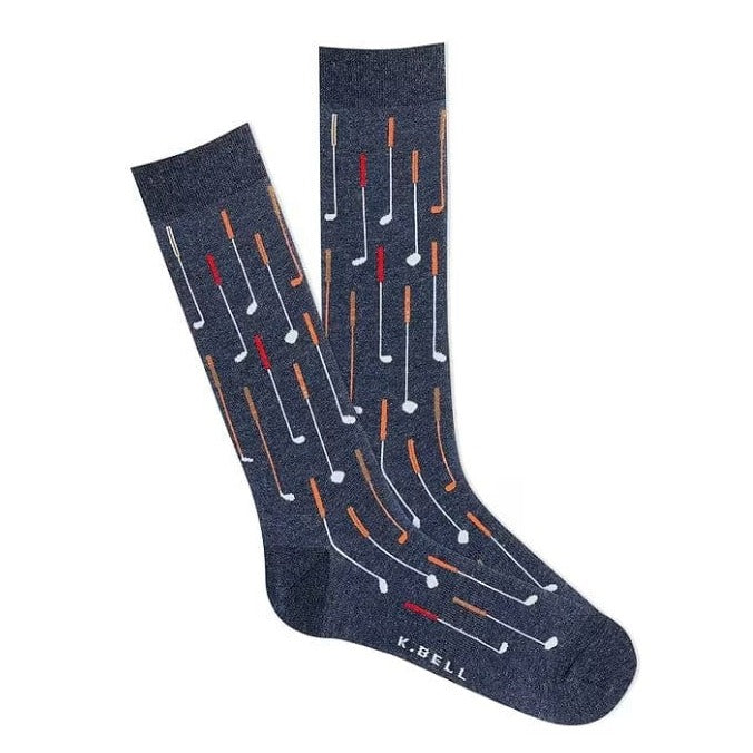 Golf Club Men's Crew Socks Grey