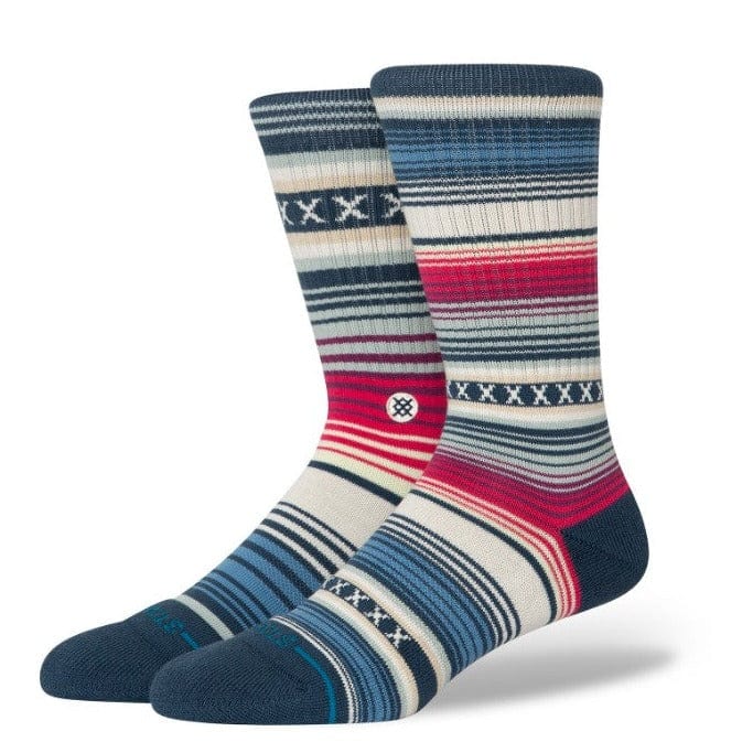 Curren St Men's Crew Socks Navy