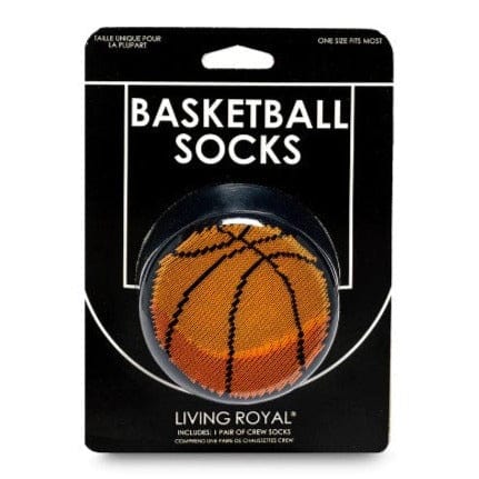 Basketball 3D Crew Socks Black