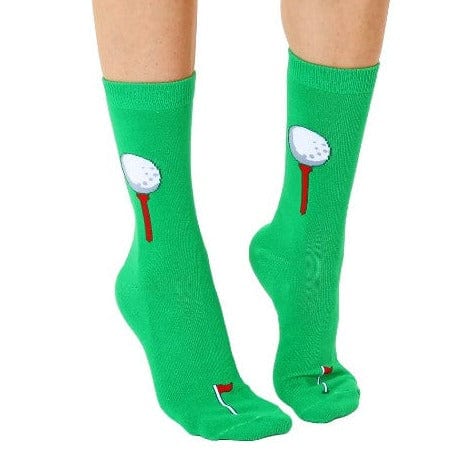 Golf 3D Crew Socks Green