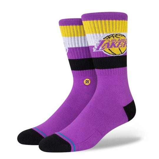 LA Lakers St Crew Socks Purple