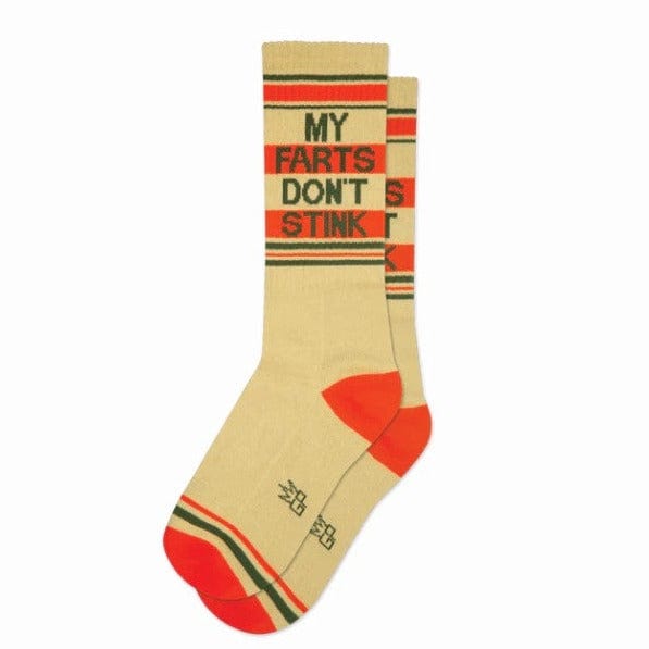 My Farts Don't Stink Unisex Crew Socks Tan