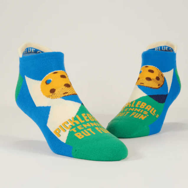 Pickleball Men's Sneaker Socks Blue