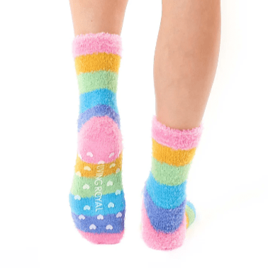 Fuzzy Teddy Crew Socks Multi