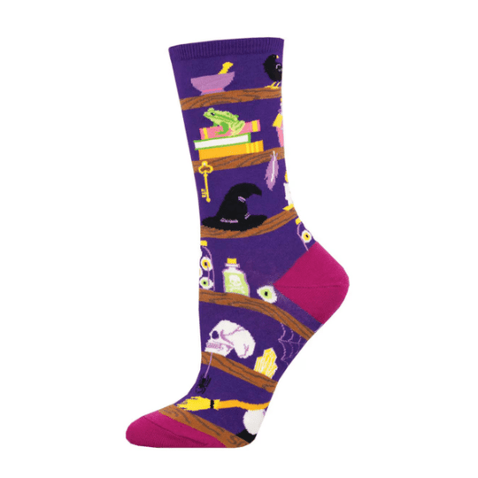 Bewitched Closet Women's Crew Socks Purple