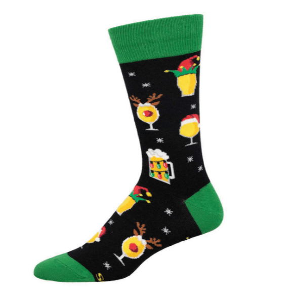 Beer Fest Men's Crew Socks Black