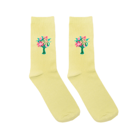 Flowers 3D Crew Socks Multi