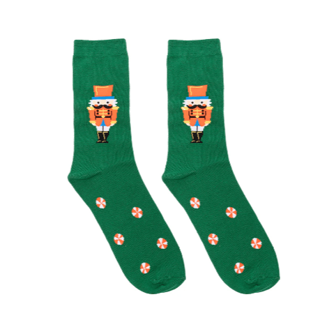 Nutcracker 3D Crew Socks Multi