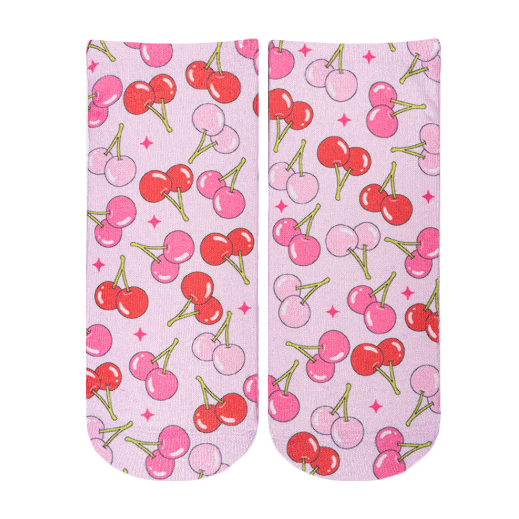 Cherry Print Ankle Socks