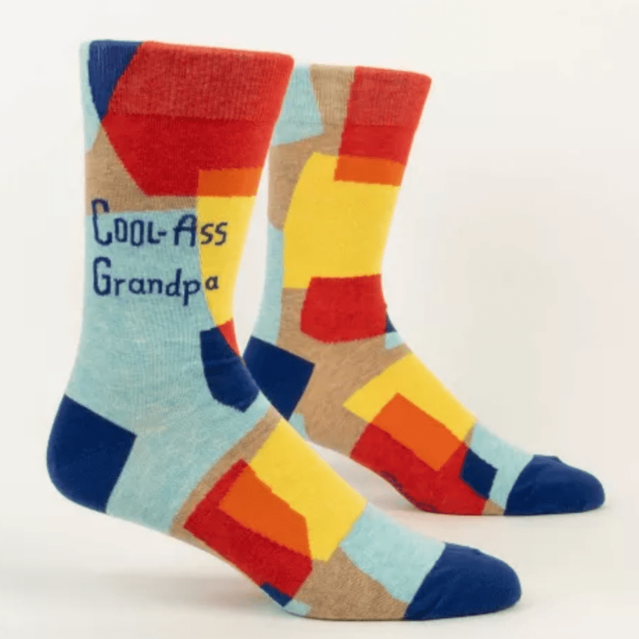 Cool Ass Grandpa Men's Crew Socks Multi