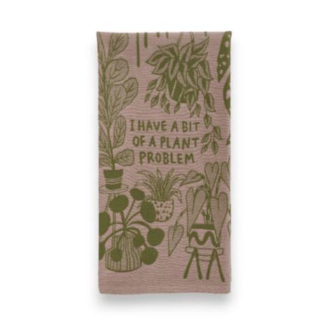 Plant Problem Dish Towel Green