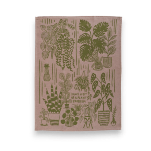 Plant Problem Dish Towel Green