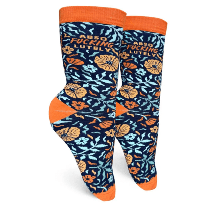 Absofuckinglutely Women's Crew Socks Blue