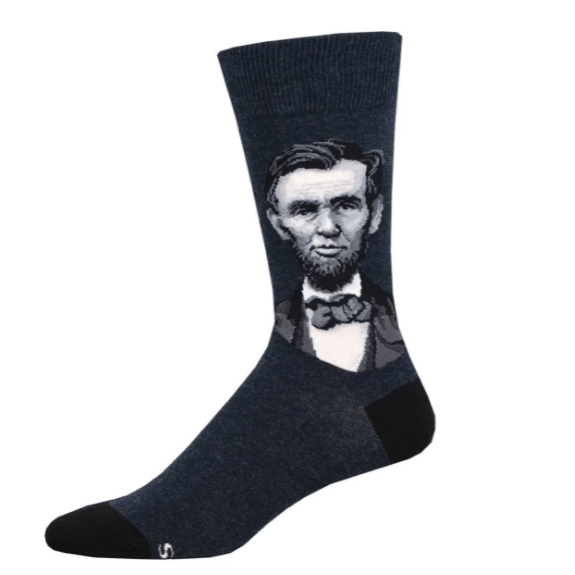 President Lincoln Men's Crew Socks Navy