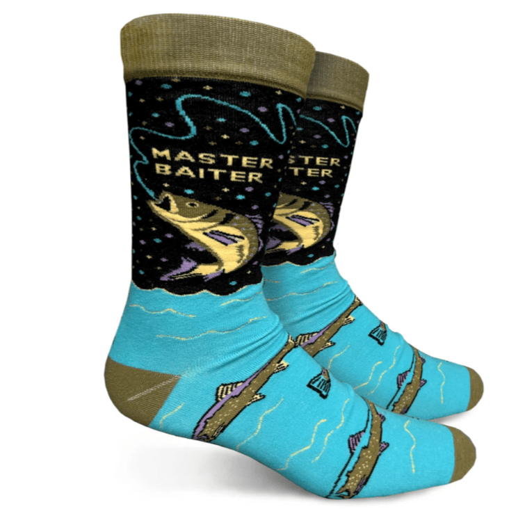 Master Baiter Men's Crew Socks Multi