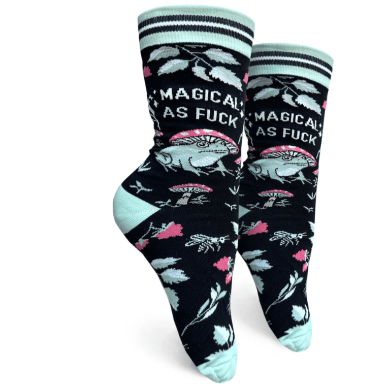 Magical As F*ck Women's Crew Socks Black