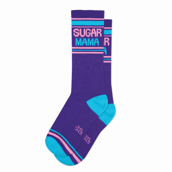 Sugar Mama Crew Socks Purple