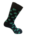 Shamrock Crew Socks Black / Medium John's Crazy Socks