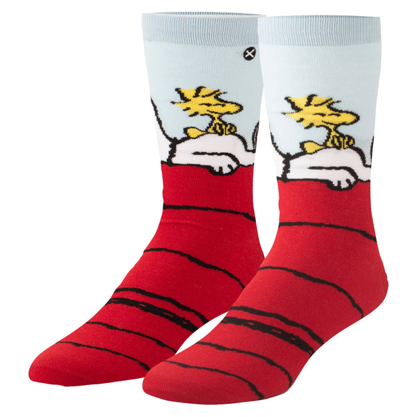 Snoopy & Woodstock - Mens Crew Straight Odd Sox