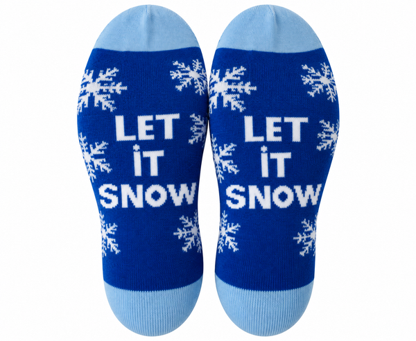 Let it Snow Crew Socks Can Do!