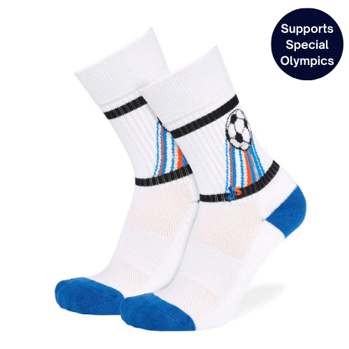 Soccer Athletic Crew Socks White / Large