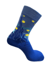 Starry Night Crew Socks Blue / Medium John's Crazy Socks