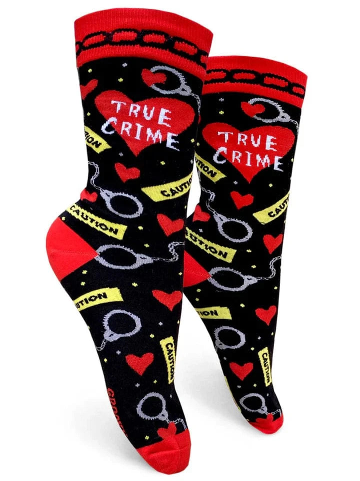 True Crime Women's Crew Socks Multi Groovy Things
