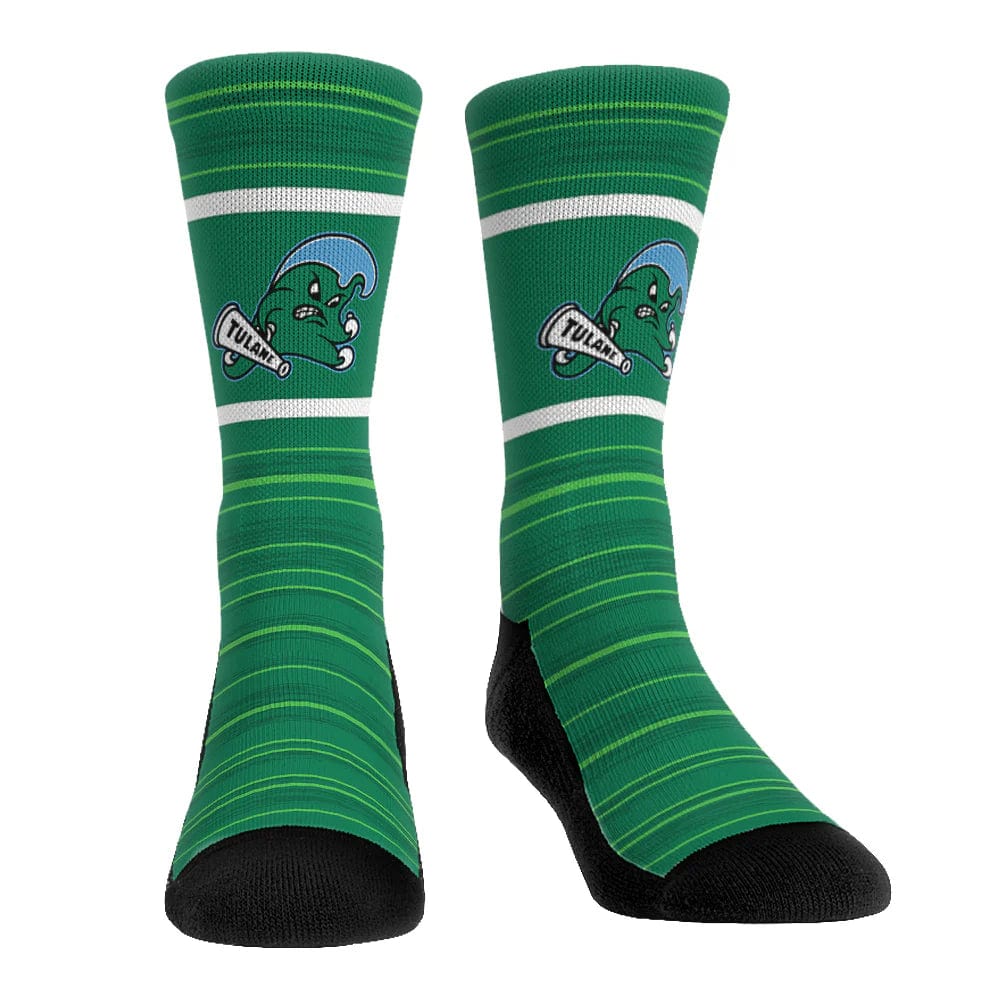 Tulane Green Wave Men's Crew Socks Green