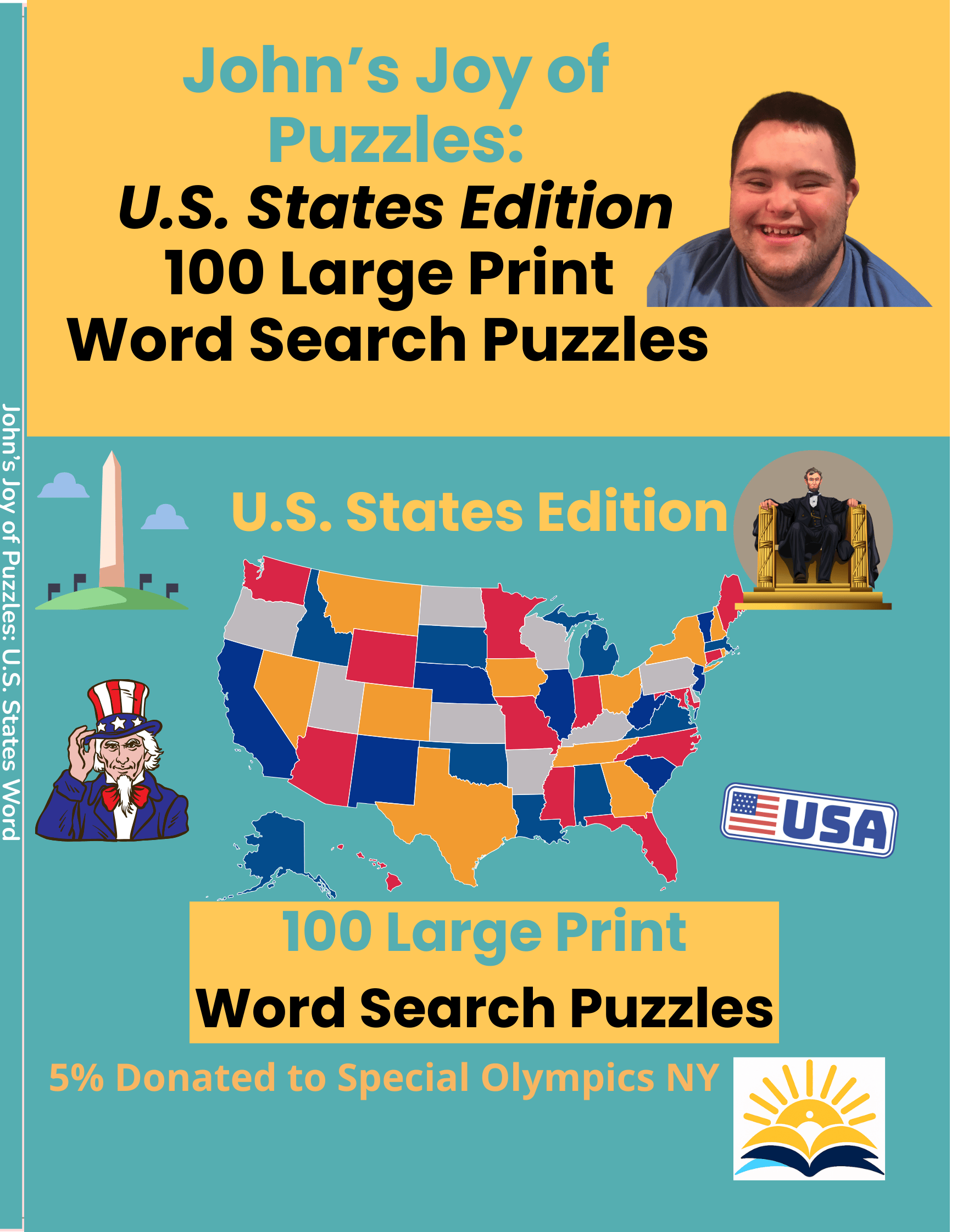 John's Joy of Word Search Puzzles: US States Edition Multi John's Crazy Socks