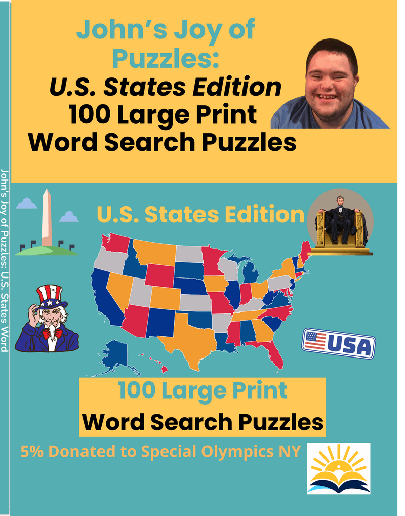 John's Joy of Word Search Puzzles: US States Edition Multi John's Crazy Socks