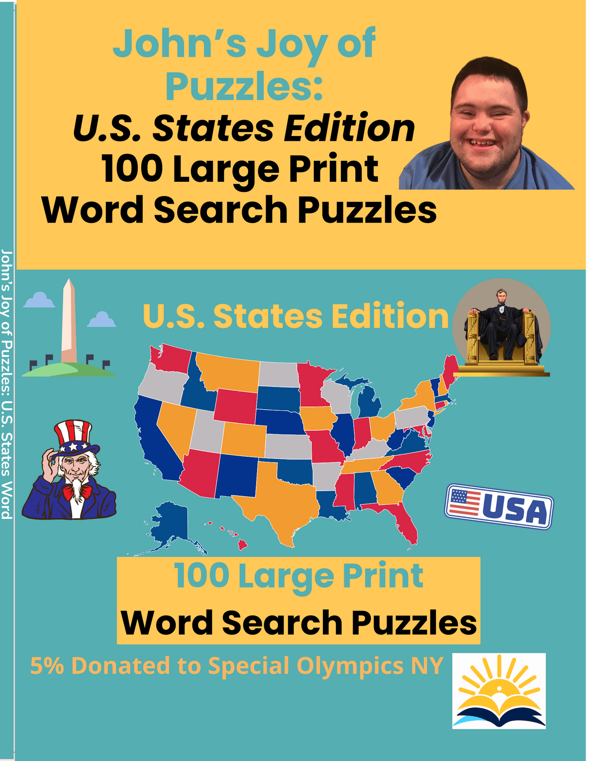 John's Joy of Word Search Puzzles: US States Edition Multi John's Crazy Socks