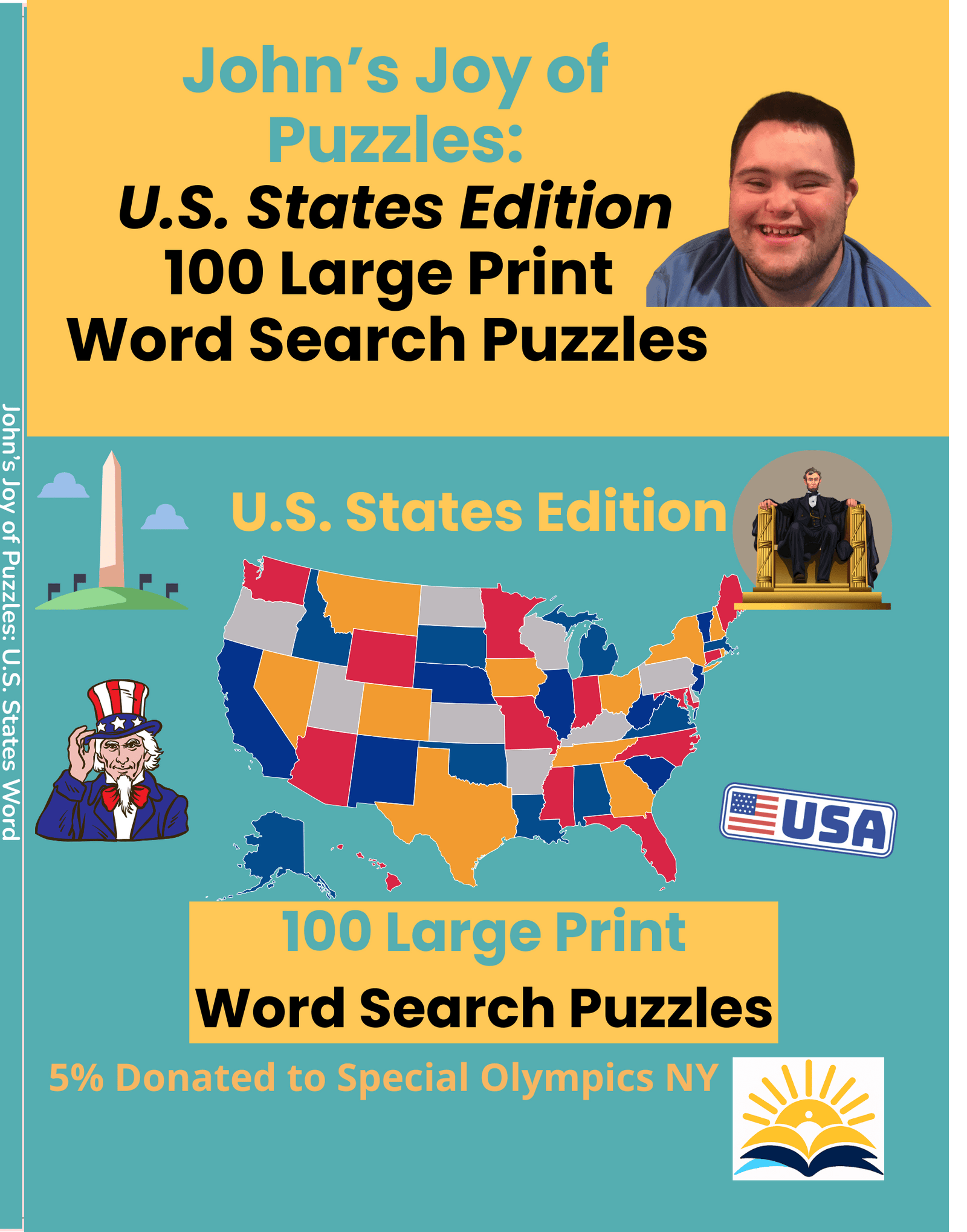 John's Joy of Word Search Puzzles: US States Edition Multi John's Crazy Socks