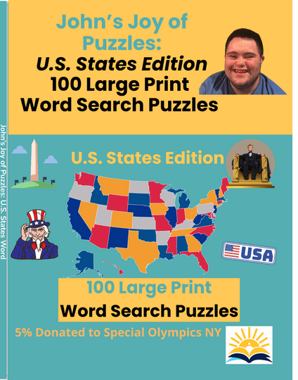 John's Joy of Word Search Puzzles: US States Edition Multi John's Crazy Socks