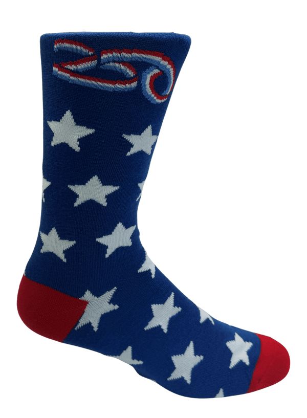 USA 250 Crew Socks Blue / Large John's Crazy Socks