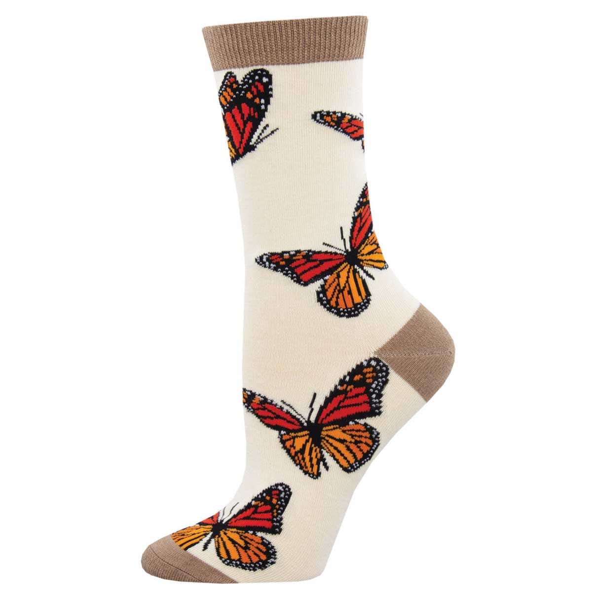 Monarchy Bamboo Women's Crew Socks Ivory